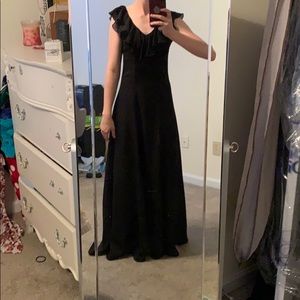 Long black formal dress